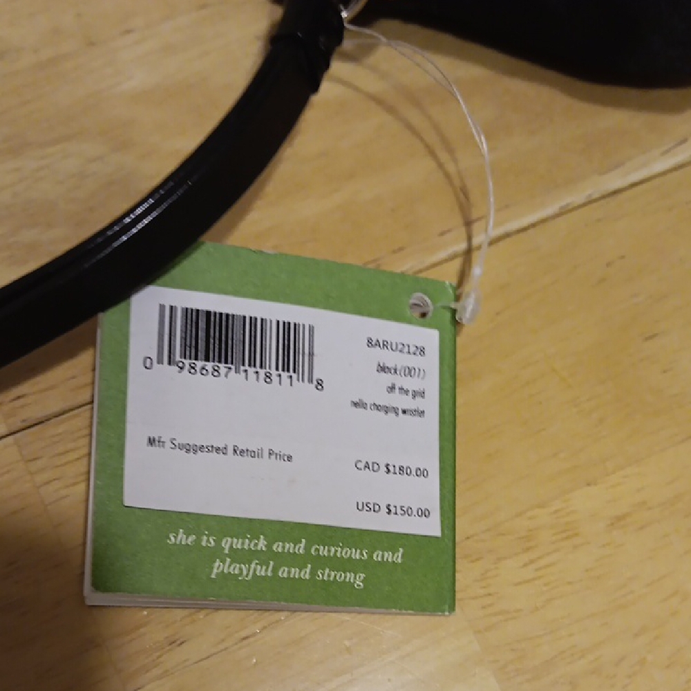 Kate Spade Off The Grid Black Wristlet Wallet & Charging Cable for Cell Phones - Picture 7 of 12